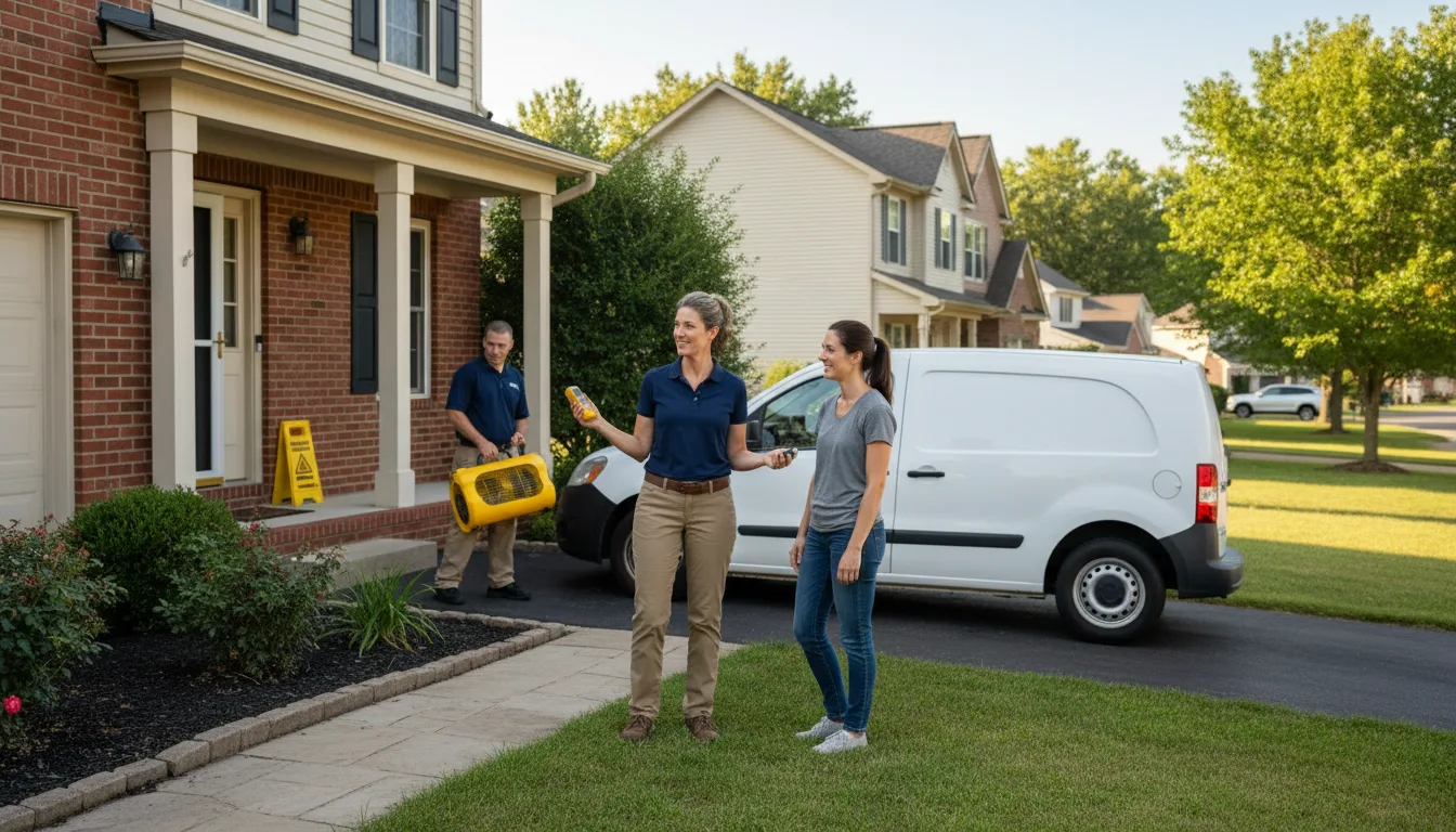 Residential water damage restoration in Nesquehoning, PA